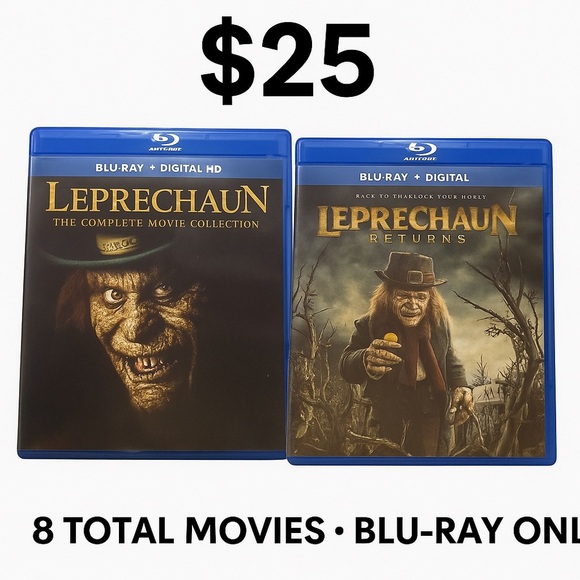 🎬 Leprechaun Blu-ray Bundle - Horror Cult Classic Collection! 8 Total Films - Picture 1 of 9